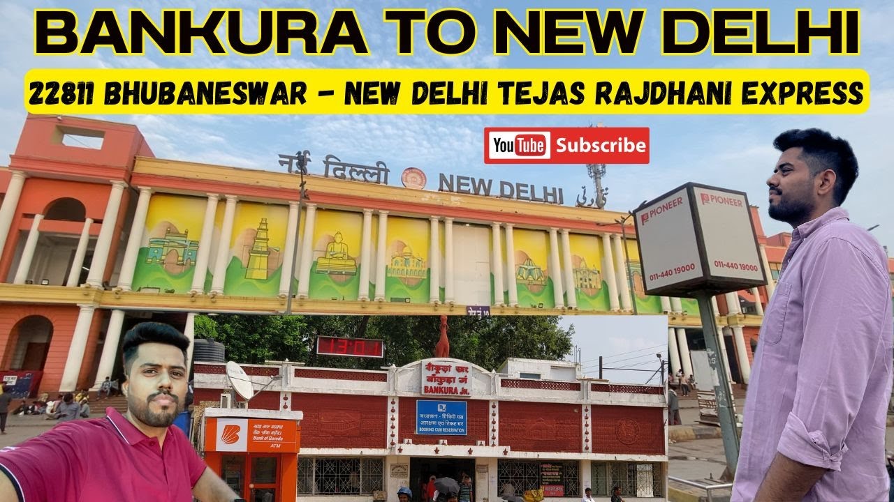 Bankura To New Delhi || 22811 Bhubaneswar Tejas Rajdhani Express  | *Via Adra | Train Journey | 2025