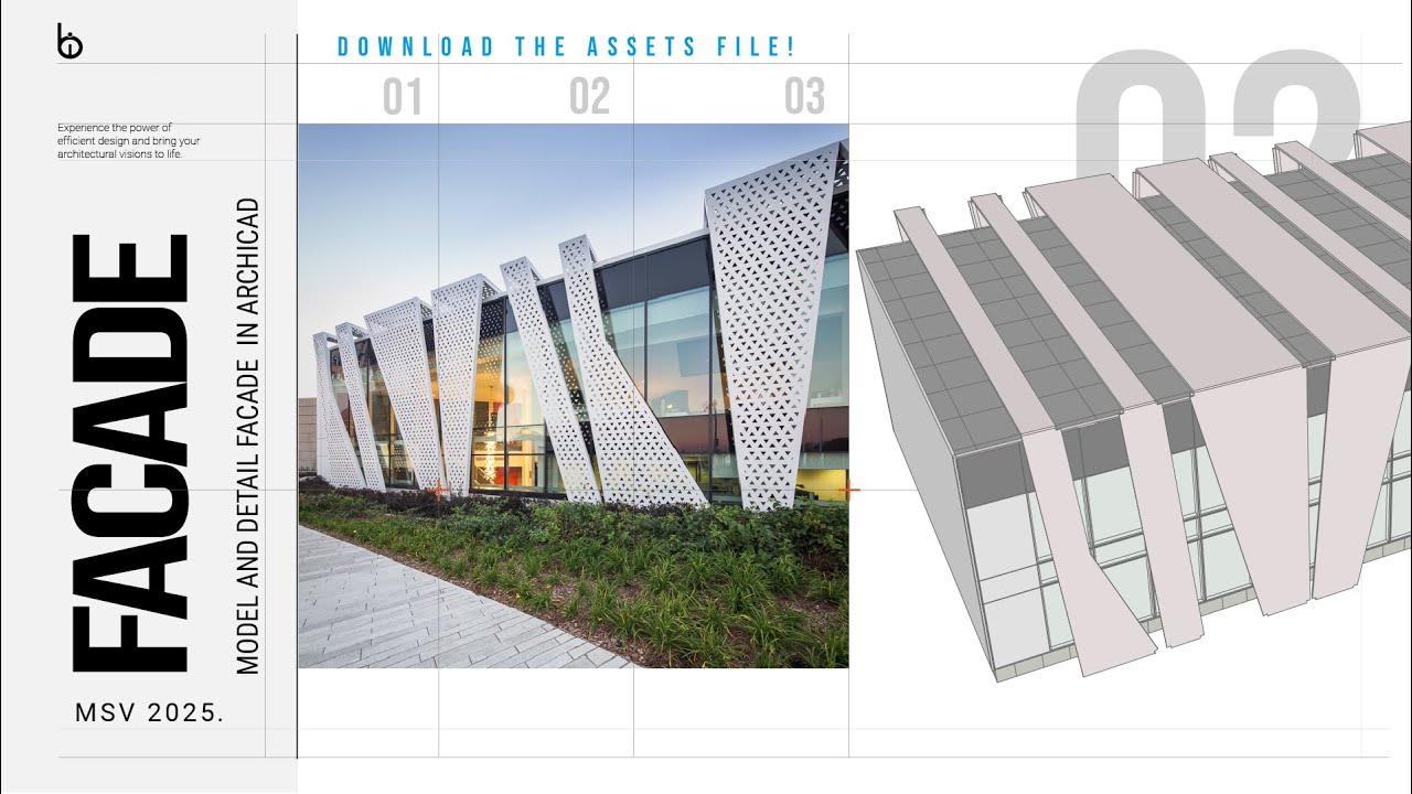 Facade Modeling and Detailing in ArchiCAD | Curtain Wall Tool