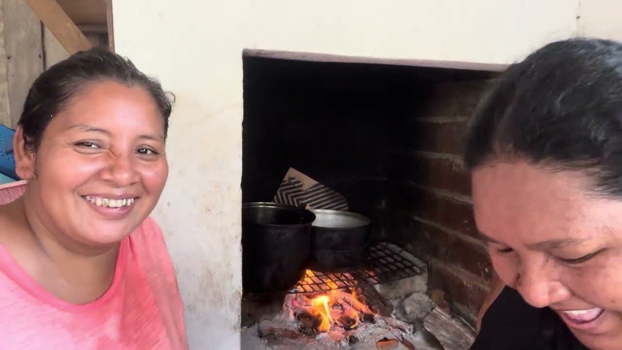 Claudia también vino a ayudarnos a preparar la comida