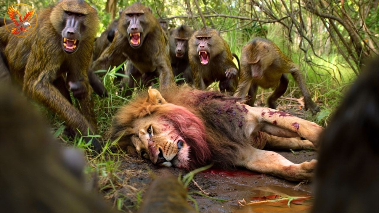 Бабуин против льва – смертельная схватка на кенийских равнинах #дикаяприрода | Документальный фил...