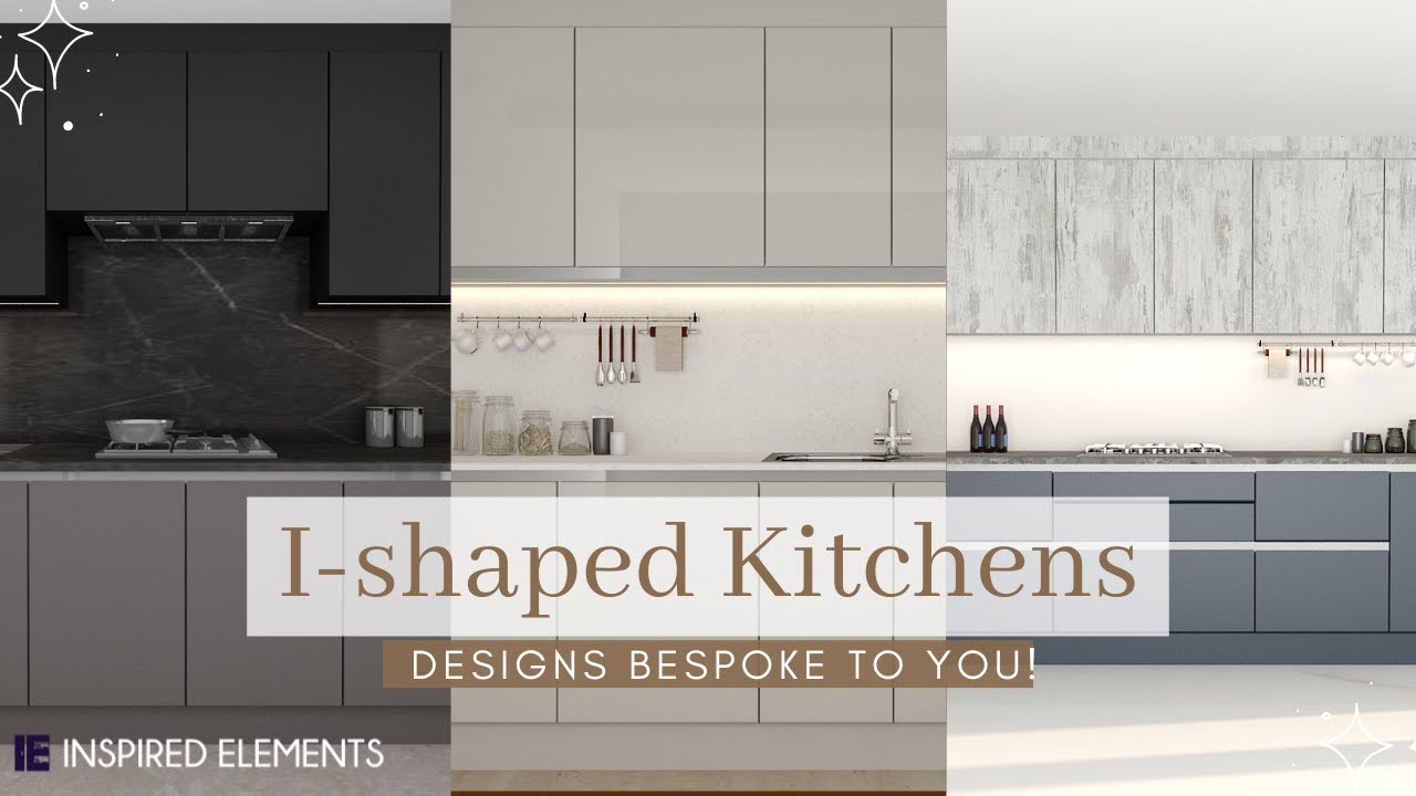 I-shaped Kitchens Designs | Modular Layouts for London Homes - Inspired Elements Exclusive!