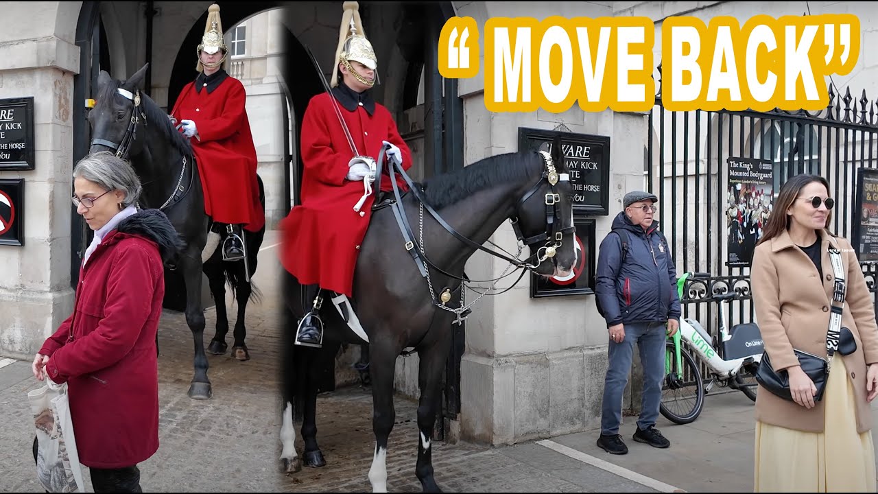 King's Guard Takes NO NONSENSE from Tourists!! He repeatedly TELLS them OFF. ‼️
