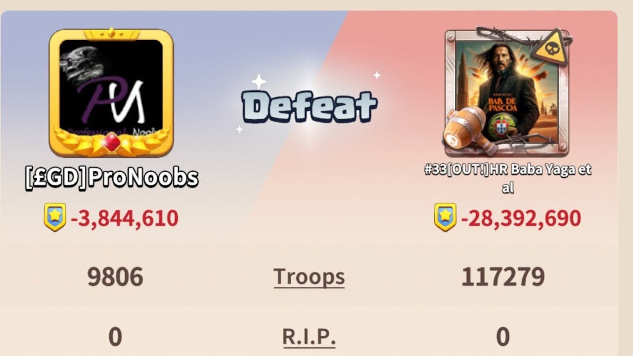 State of Supermacy Kill Event vs 33 in Dark War Survival