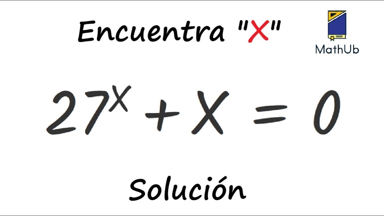 Intenta resolver esta ECUACION antes de ver el video. Encuentra el valor de X.