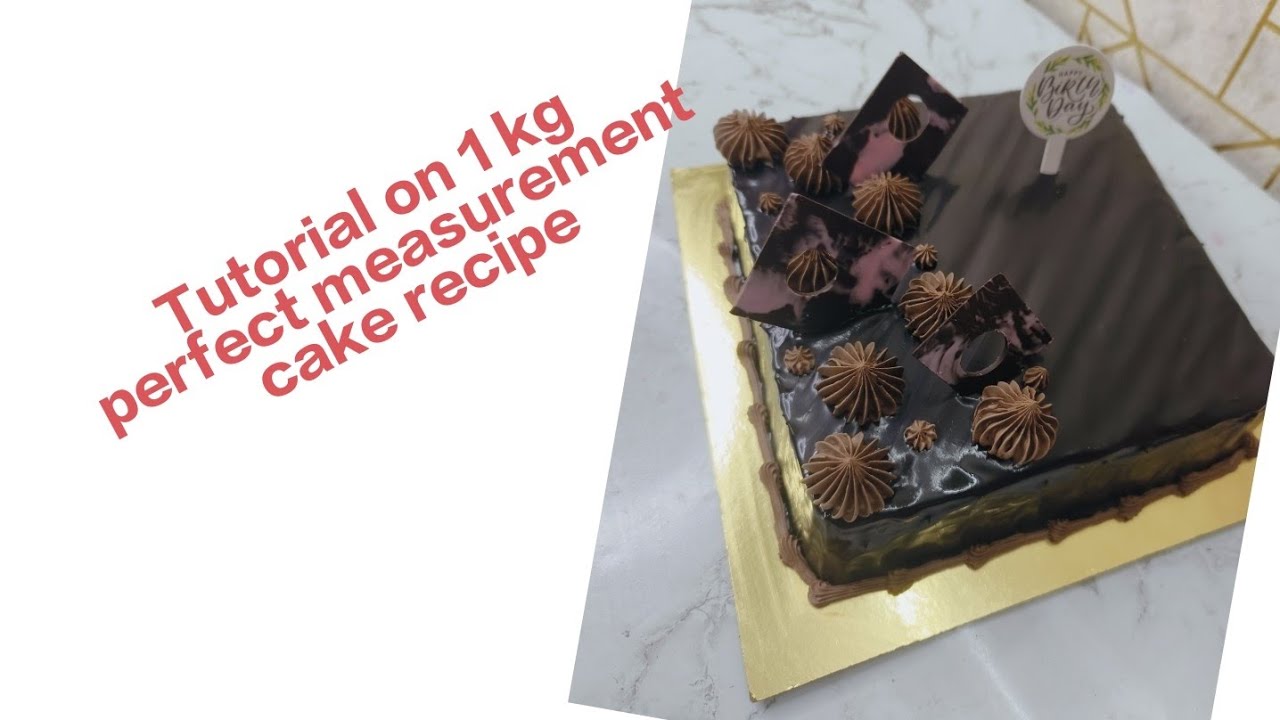 1 kg perfect measurement cake recipe / Chocolate loaded Cake #like #subscribe 