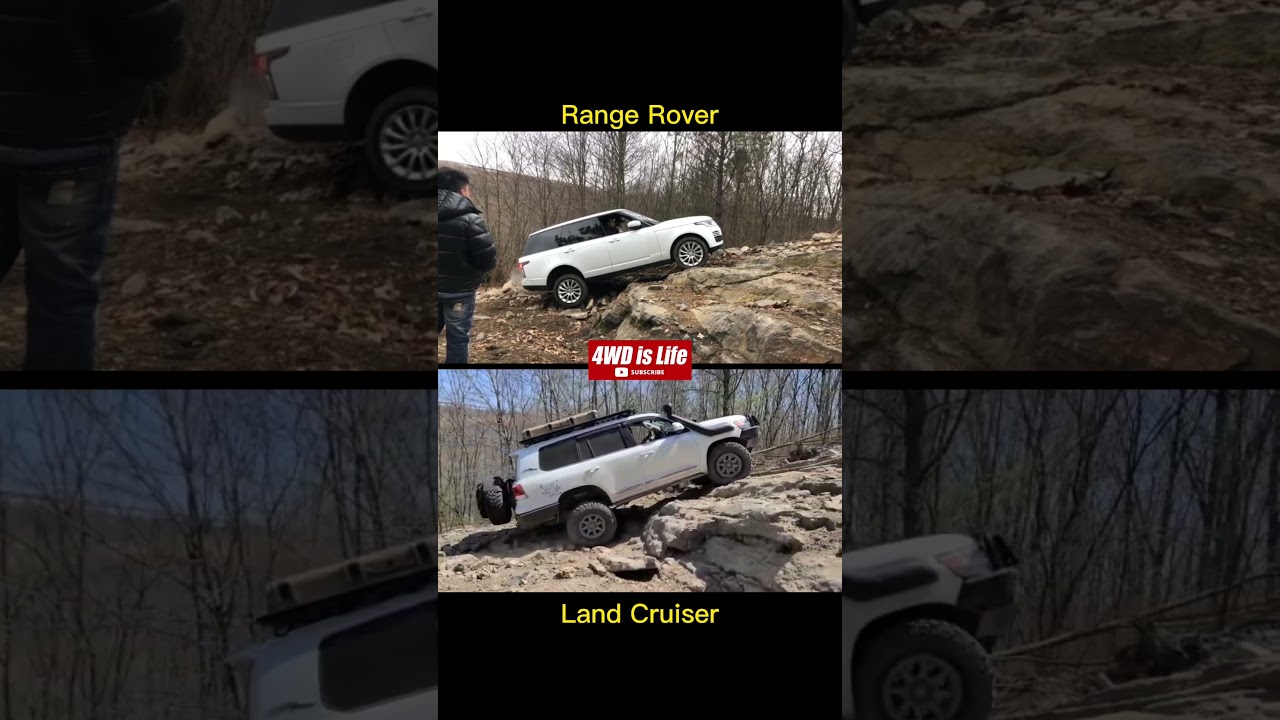Land Cruiser vs Range Rover #offroad #toyota #rangerover #landrover