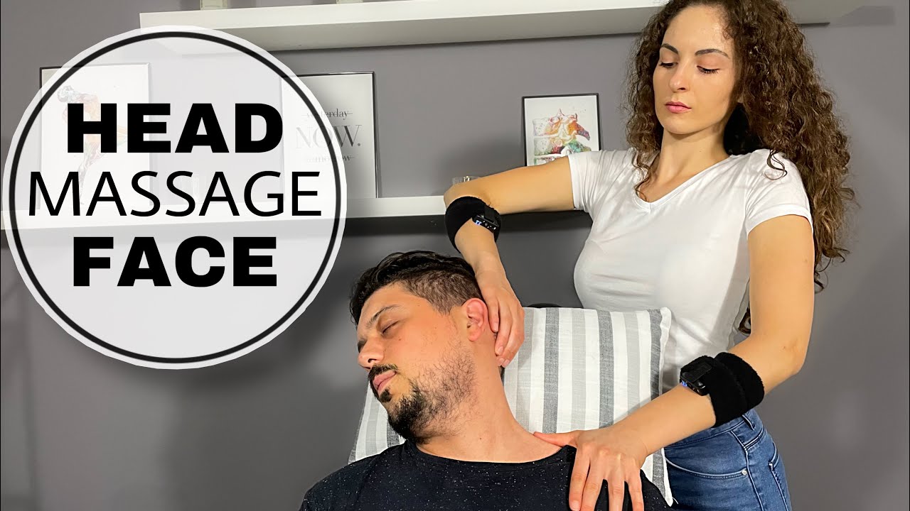 Amazing ASMR head and face massage for relax - Relax Therapy
