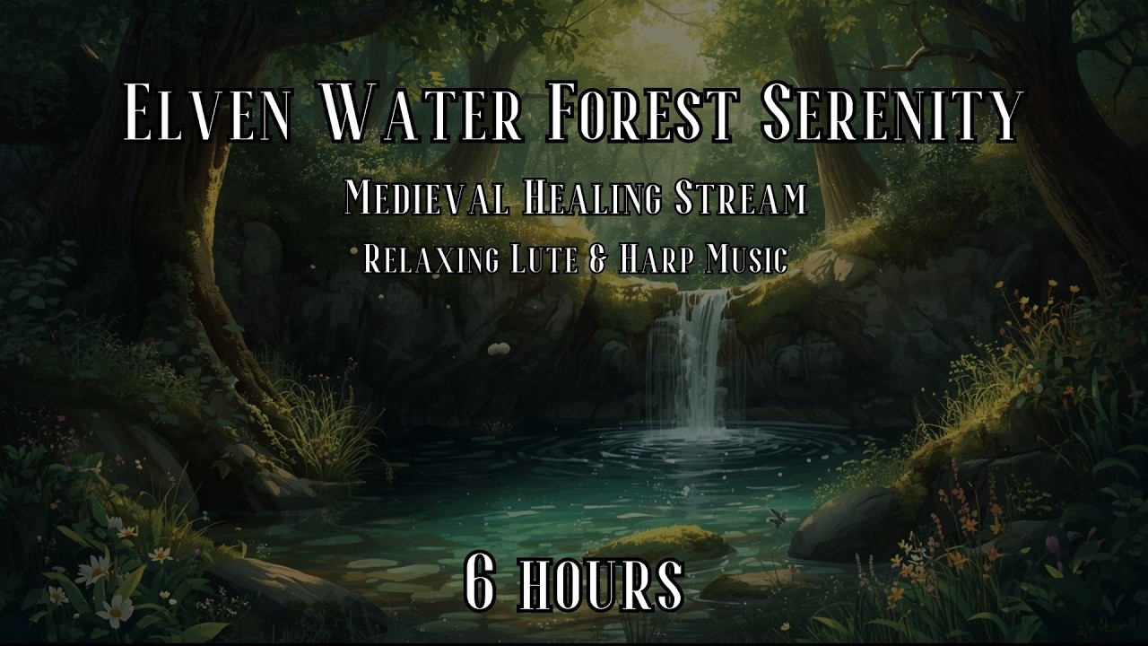 😴🍂 Relaxing Harp/Lute Medieval Forest Music| 6 Hours Fantasy Ambience for Study, RPG & Sleep 😴🍂