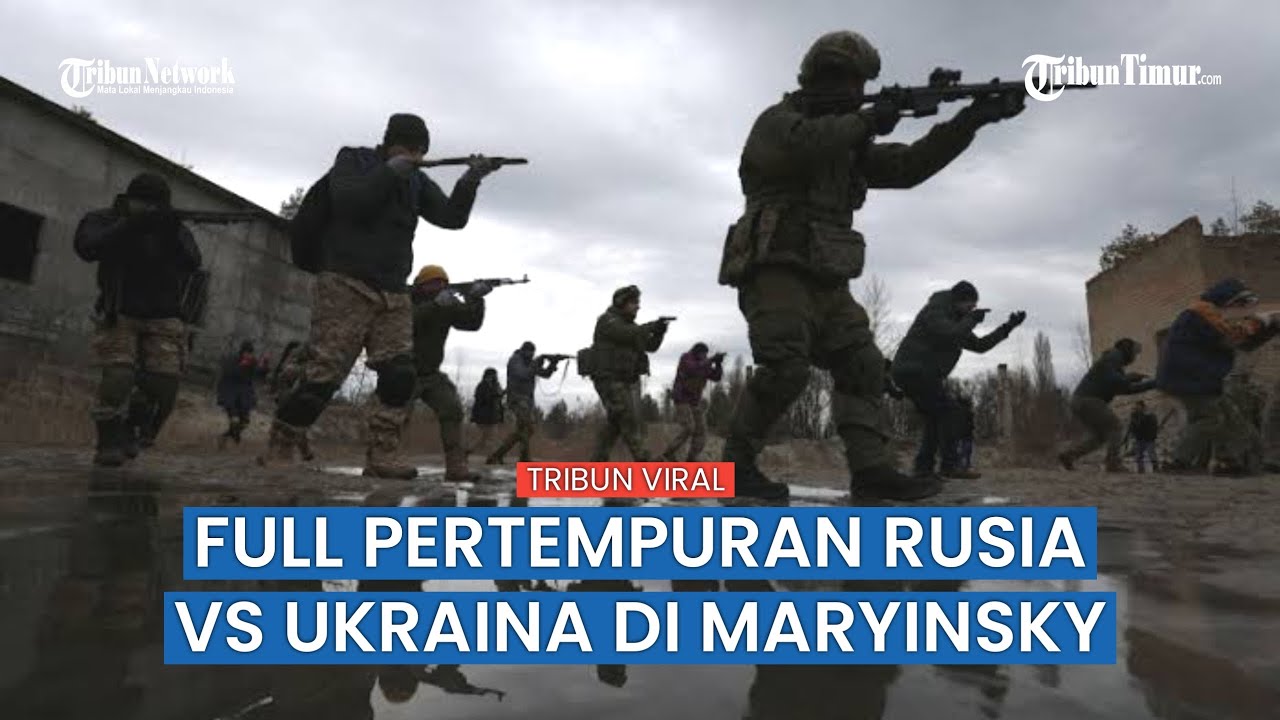 FULL! Rekaman Pertempuran Hebat di Maryinsky, Tentara Rusia dan Ukraina Baku Tembak