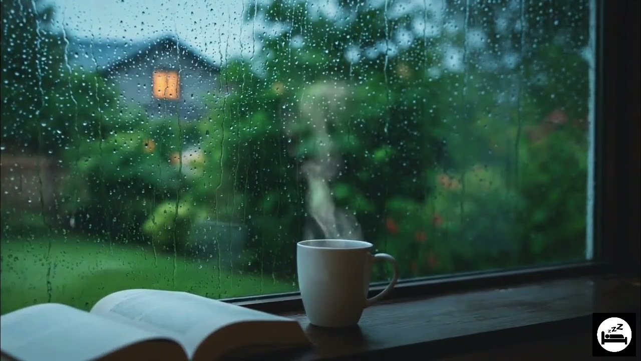 Heavy  Rain Sounds on Window for deep sleep #3 | No Music | 4 Hours