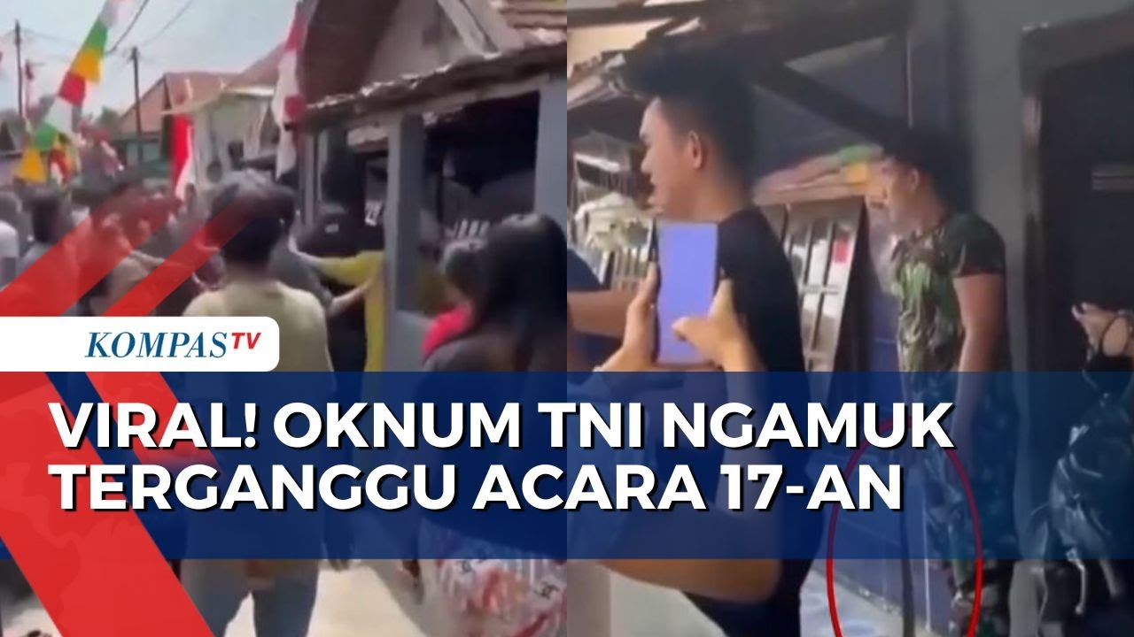 Terganggu Berisik Acara 17-an, Oknum TNI Ancam Warga dengan Senjata Tajam