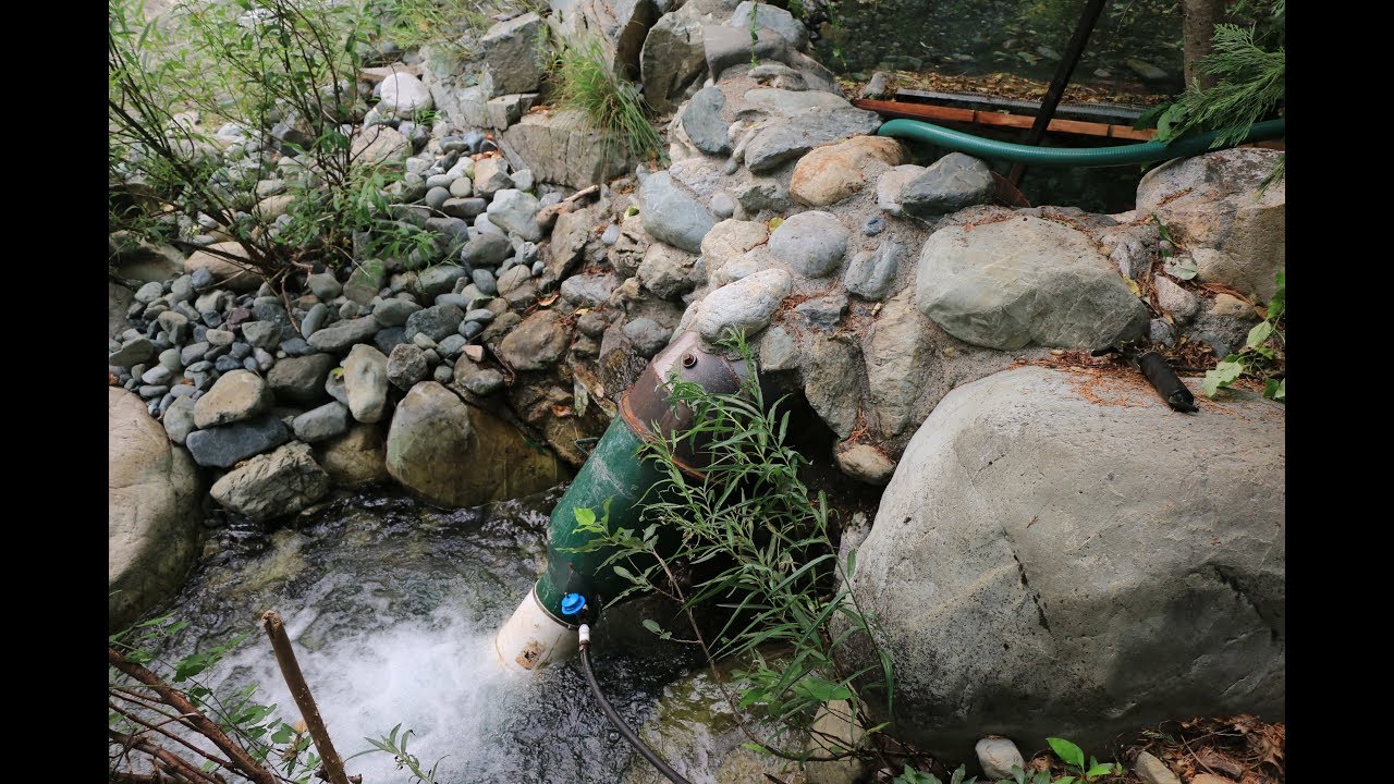 Ultra low head water turbine. Requires no fossil fuels or electricity. Recycled junk.