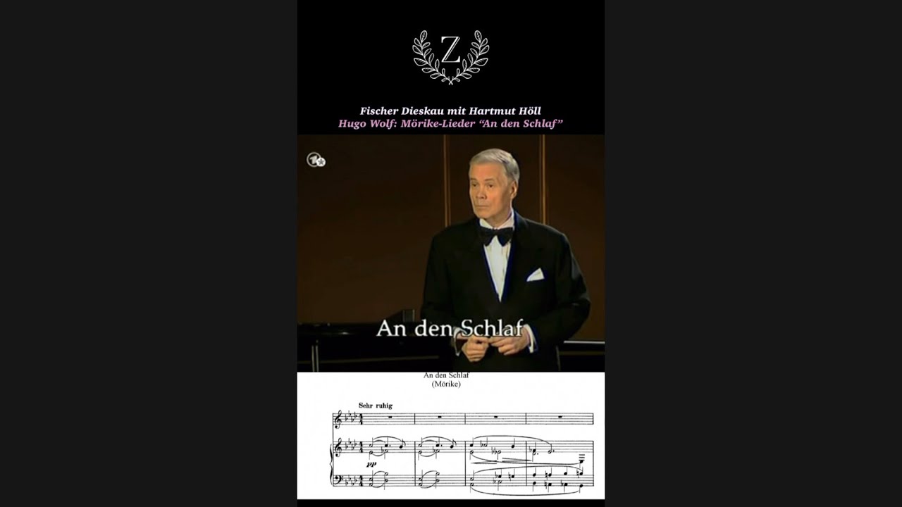 Fischer Dieskau mit Hartmut Höll Hugo Wolf: Mörike-Lieder “An den Schlaf”