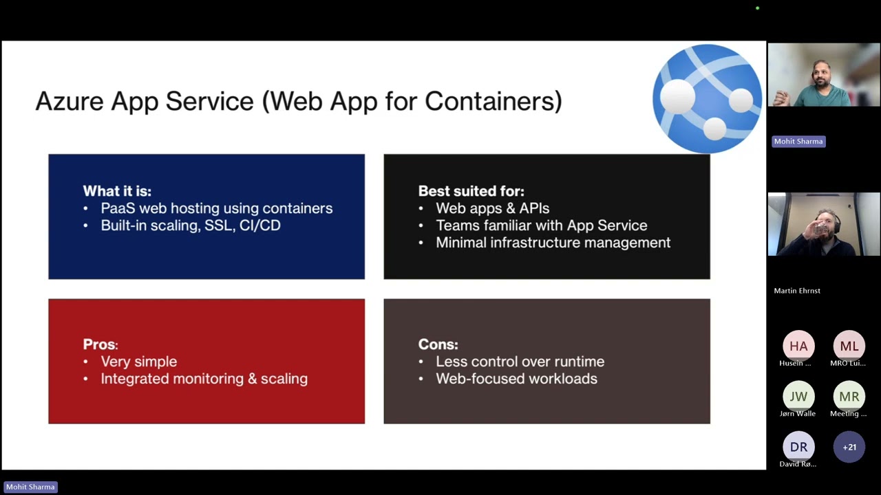 Container options on Azure 🐳