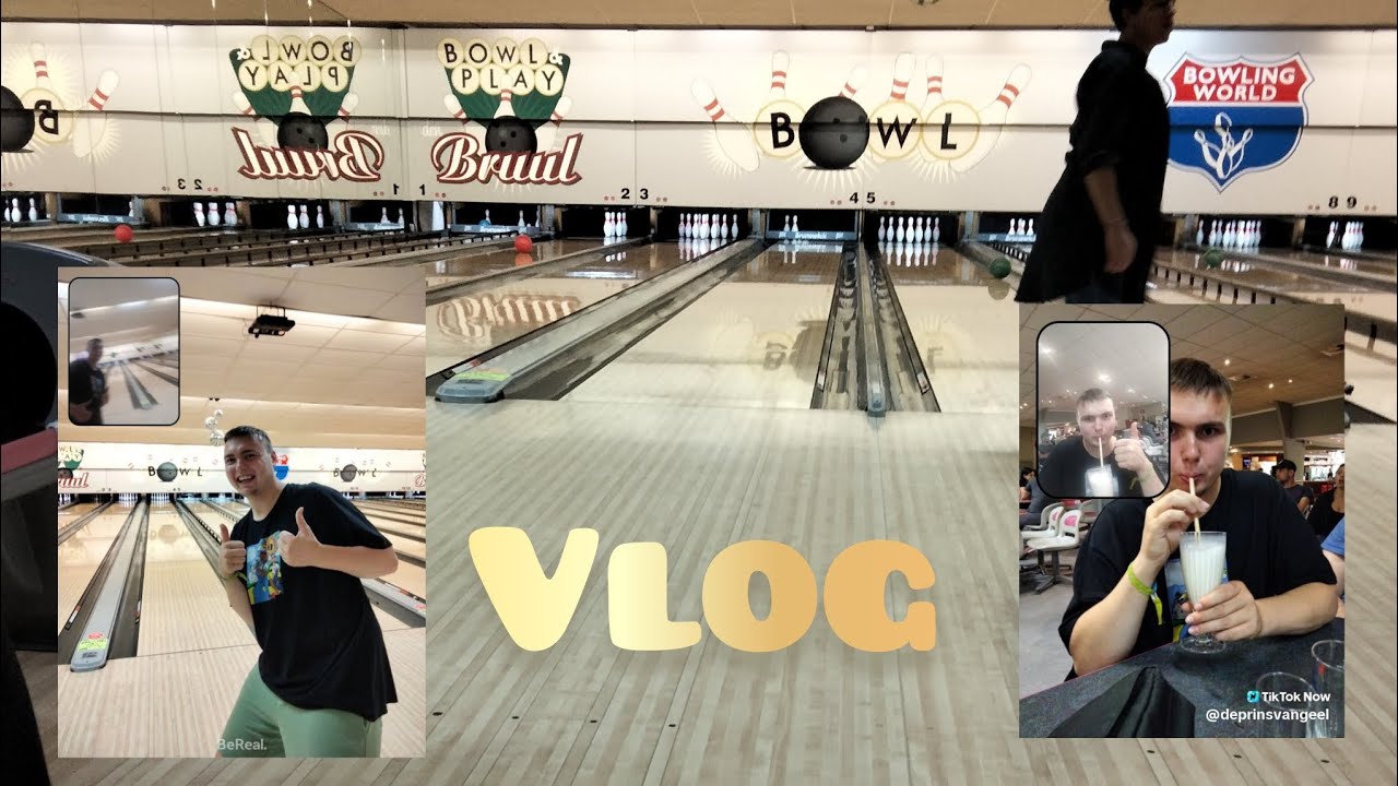 ik ben gaan bowlen in circus Bruul en een koffie drinken