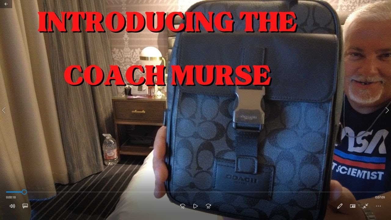 Coach Mens Track Pack Crossbody Bag Review