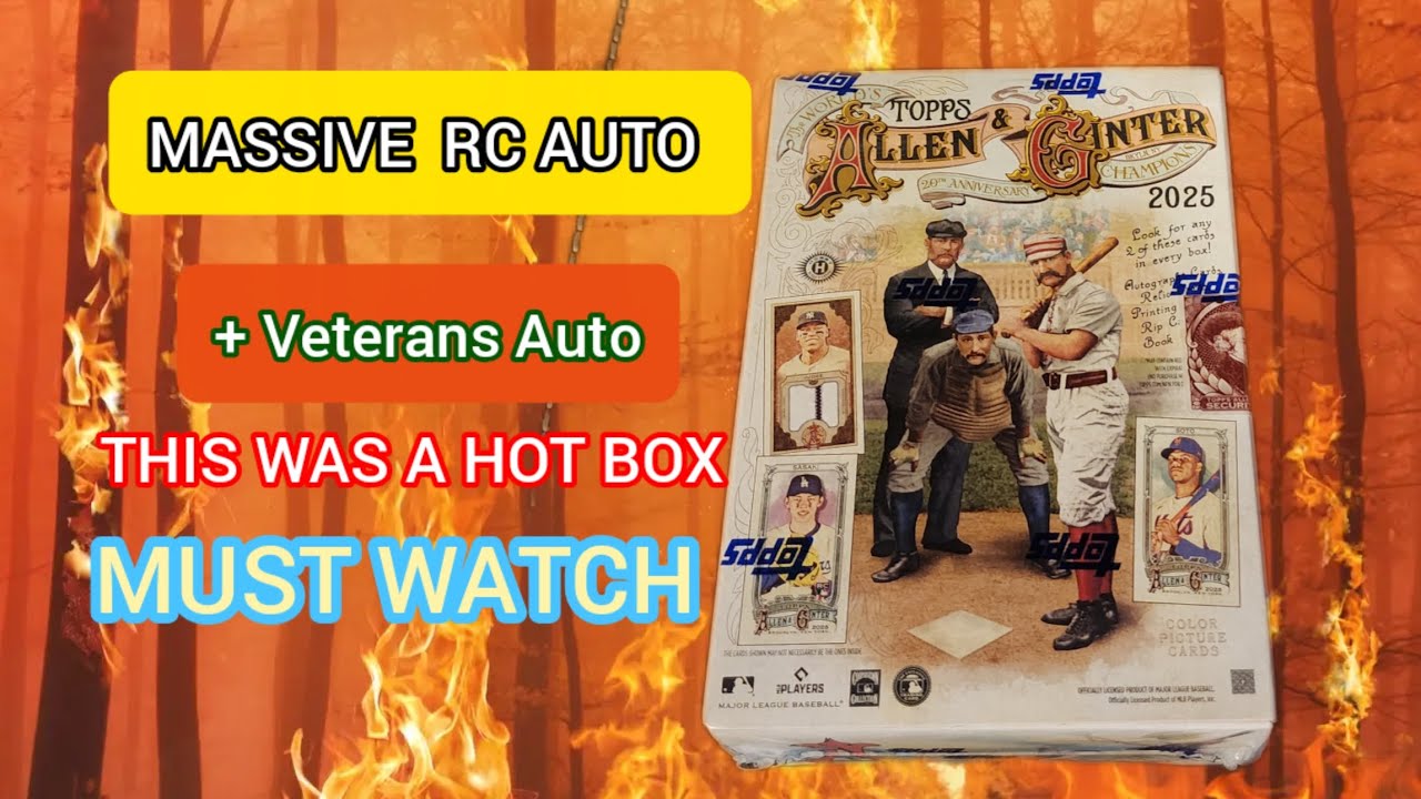 TOPPS ALLEN & GINTER  BASEBALL HOBBY BOX. ONE OF MY BEST PULLS EVER.