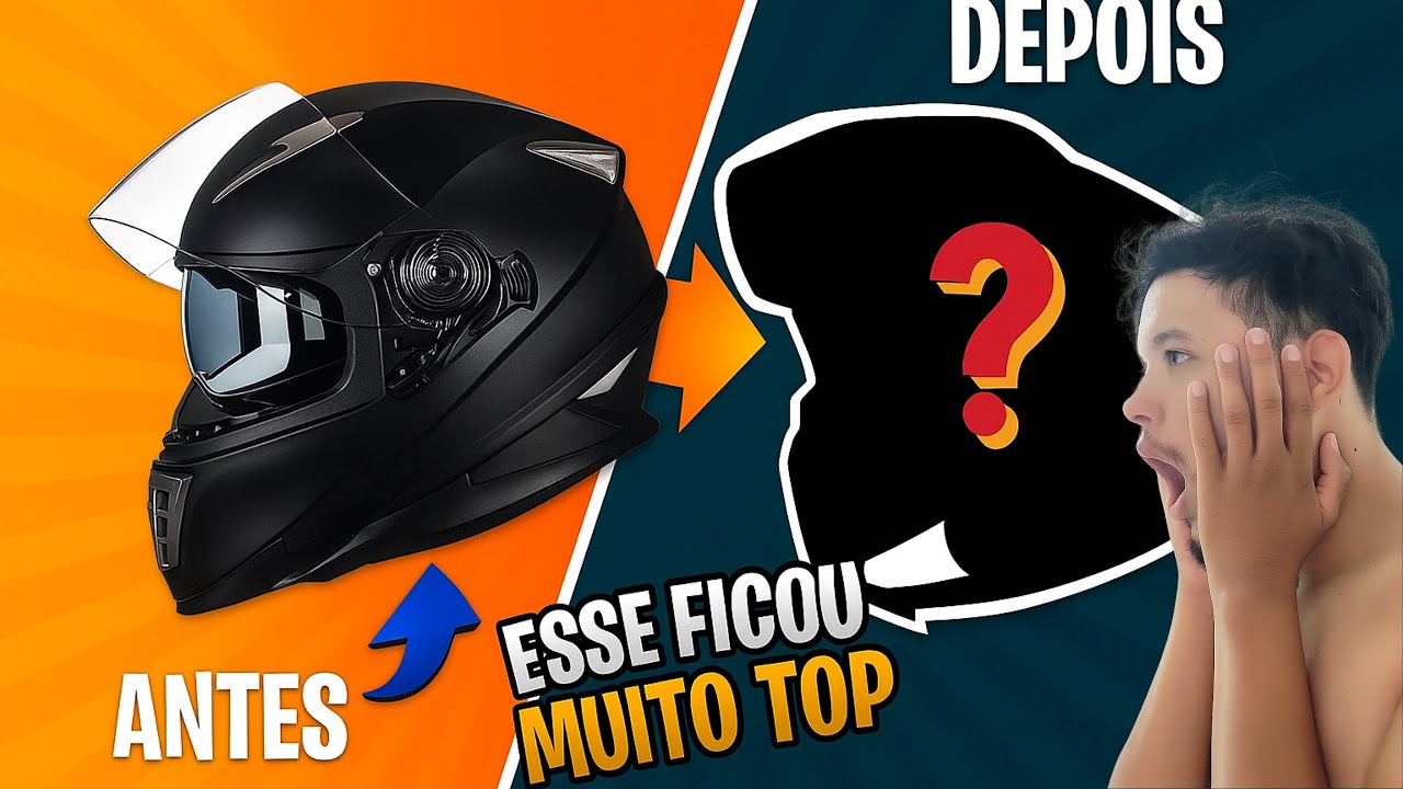 Transformei Meu Capacete GXT em um NORISK ITÁLIA🇮🇹! 😱 Projeto Insano!