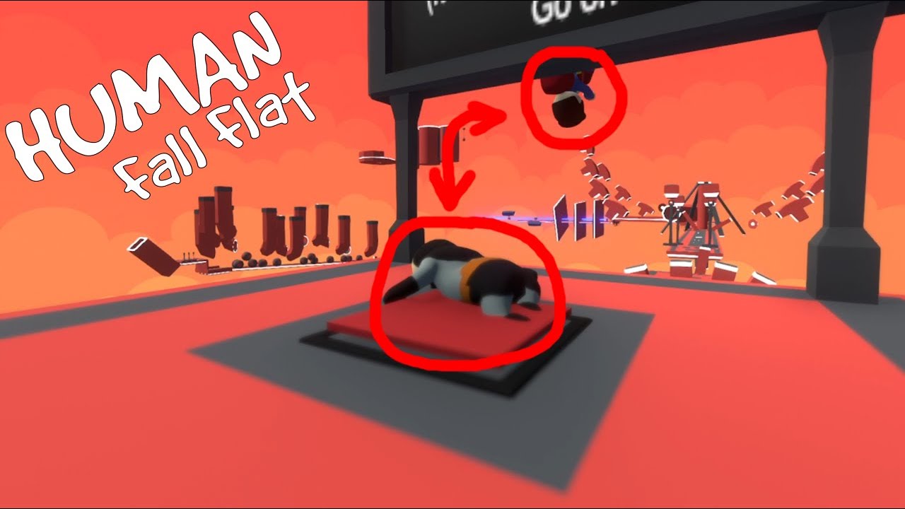 This level was so hard that even Batman and Superman struggled.(Human Fall Flat)