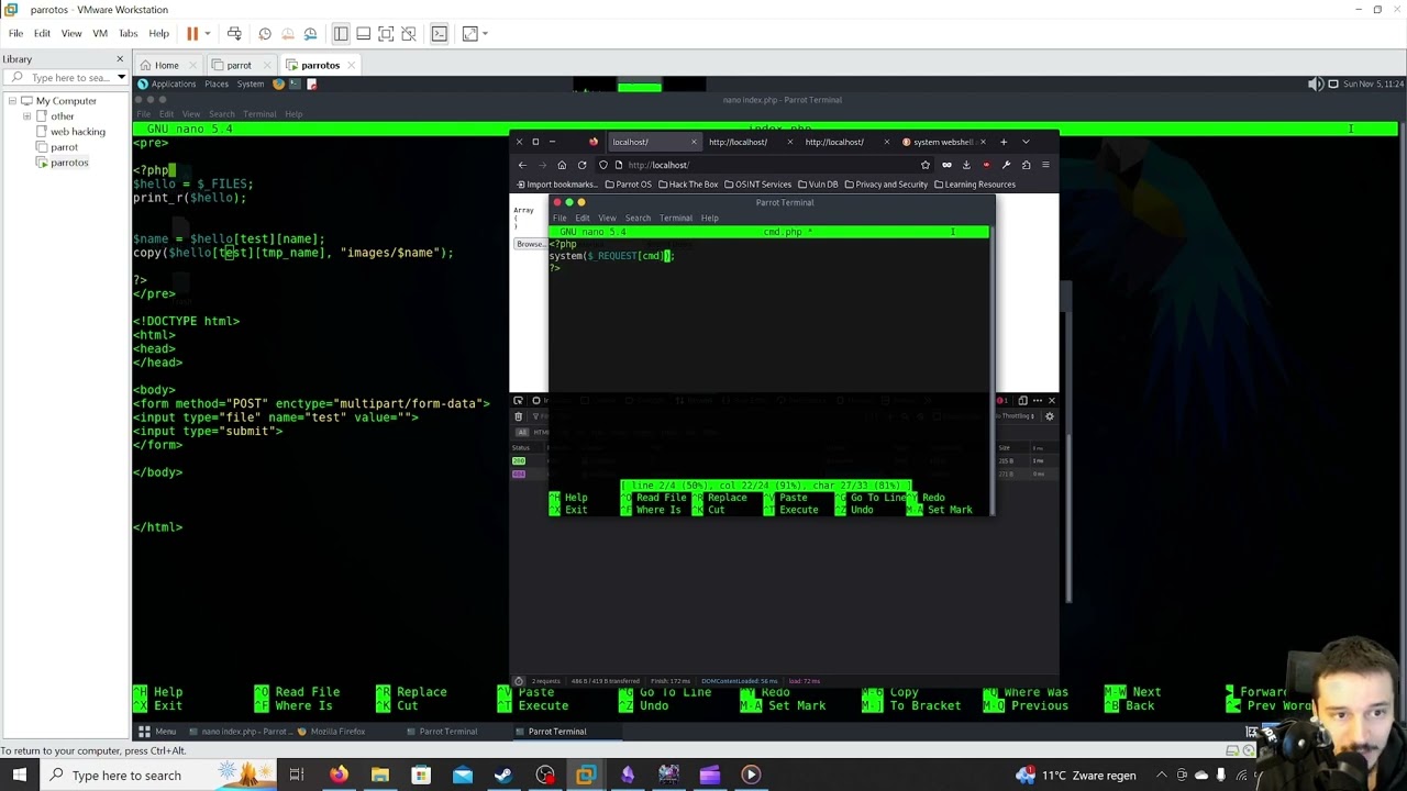 Ethical Hacking part 9 - creating a php web shell