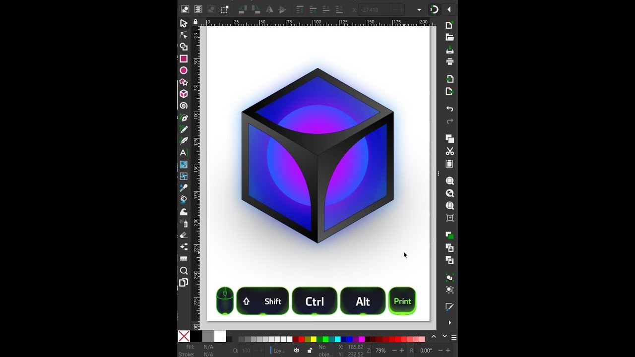 Quick QUBE #logo in #inkscape