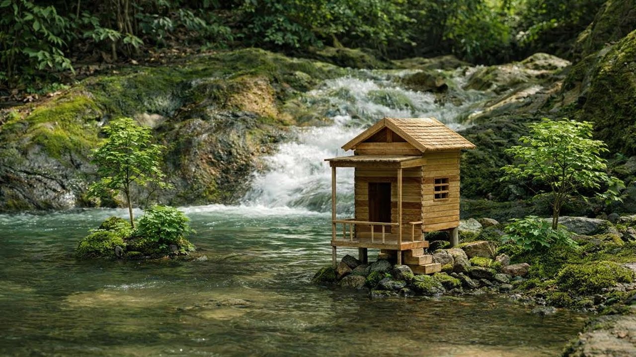 Peaceful River Flowing Sounds | | Gentle River , Relaxing Nature Sounds. White Noice For Sleep