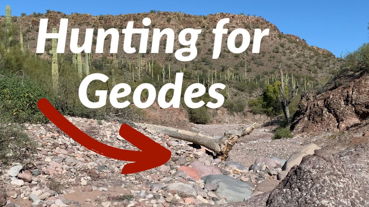 Geode hunting in desert washes
