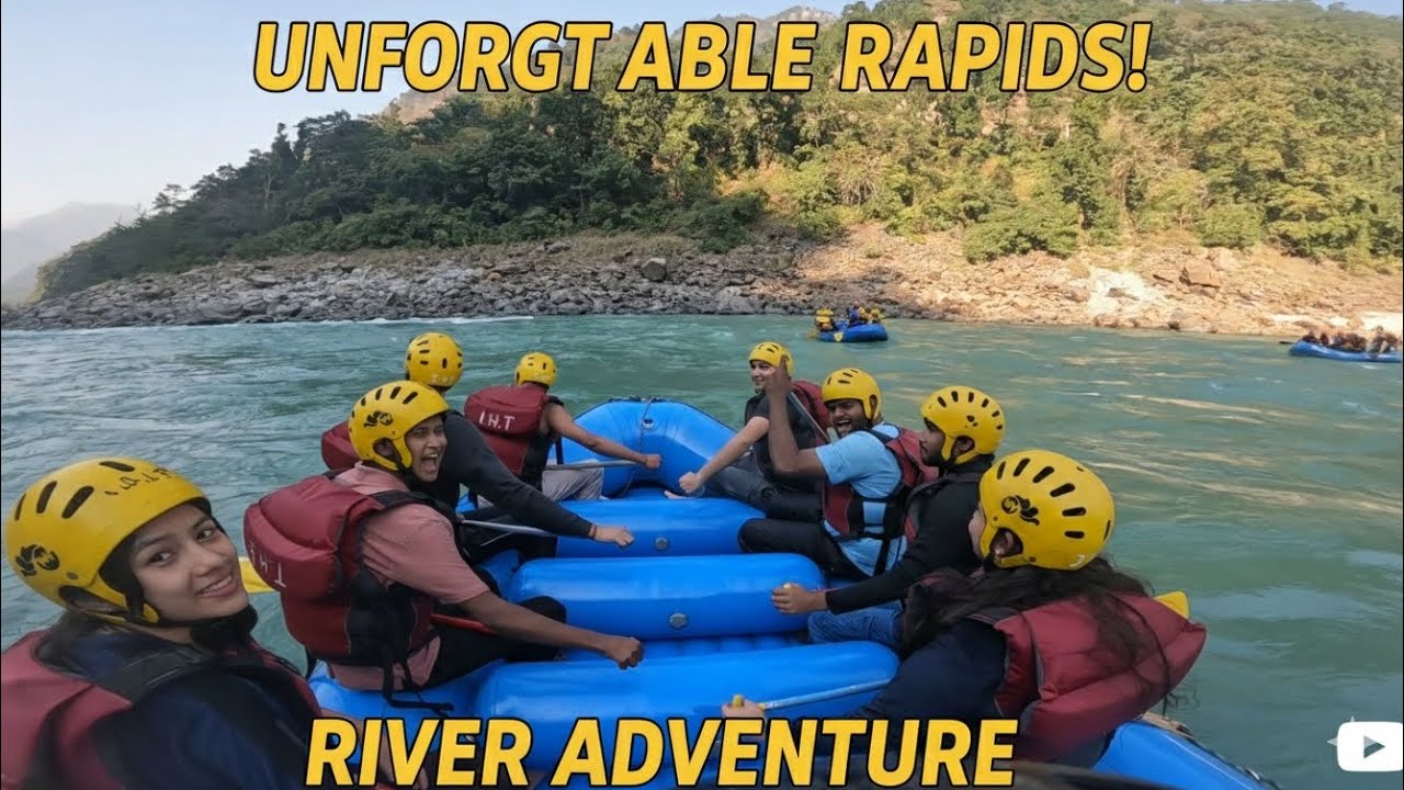 पहली बार ऋषिकेश में राफ्टिंग! (मेरी राफ्ट पलटते बची 😱) Rishikesh Adventure Vlog  #rishikeshrafting 