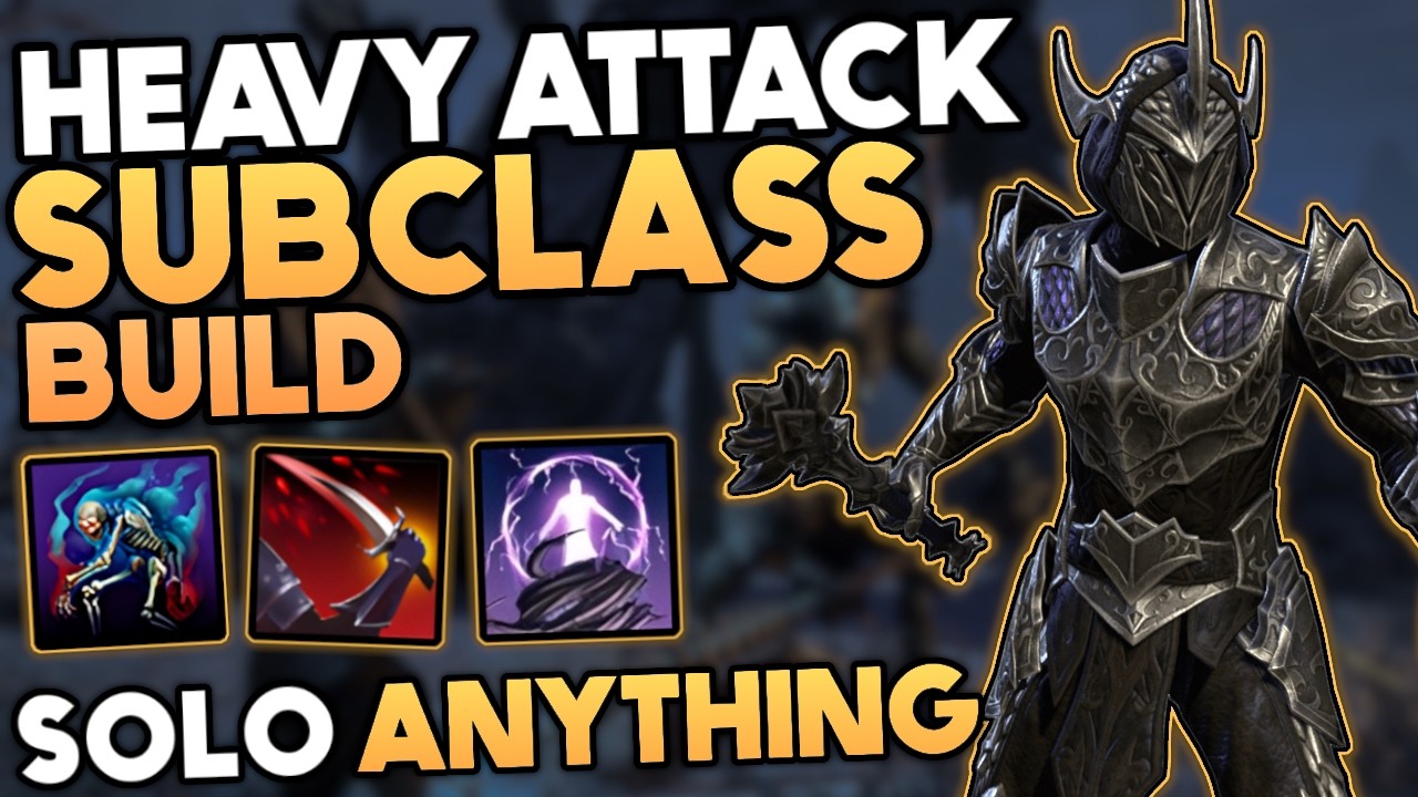 Heavy Attack Subclass Solo Build – Necromancer, Sorcerer, Nightblade | ESO - Season of the Worm
