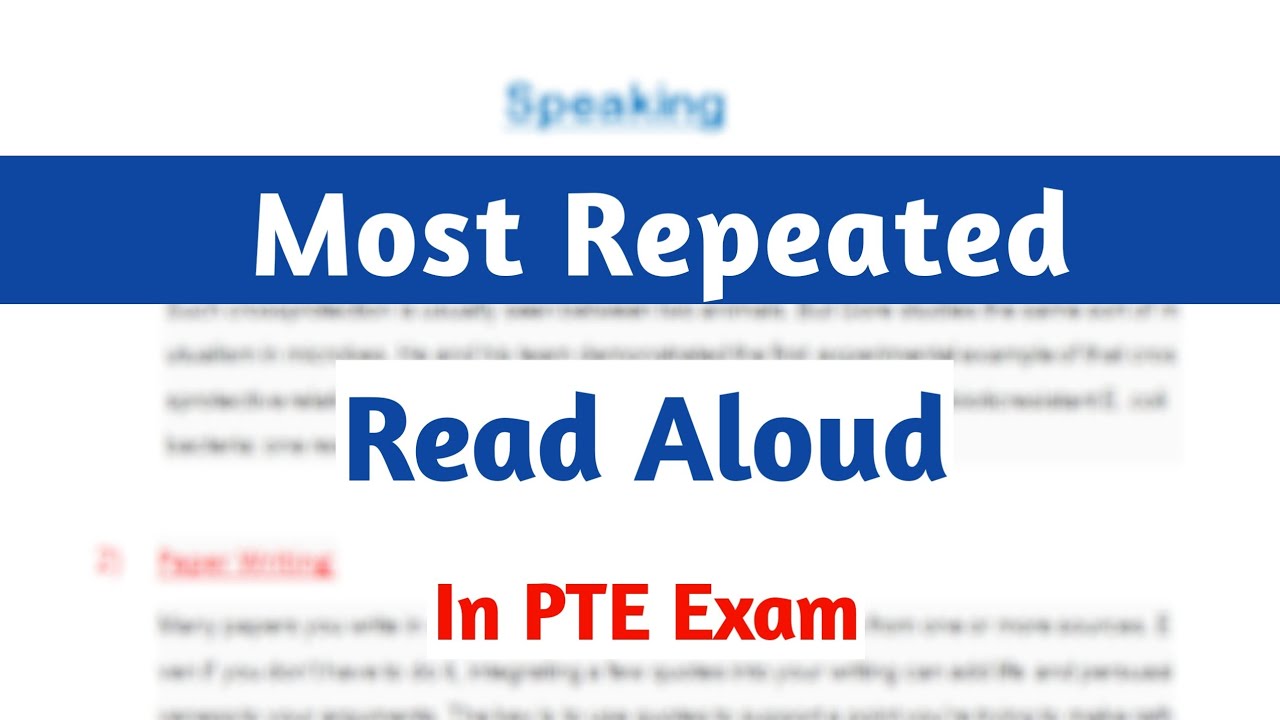 PTE Most Repeated Read Aloud 2022 | PTE Speaking Read Aloud | PB PTE GLOBAL