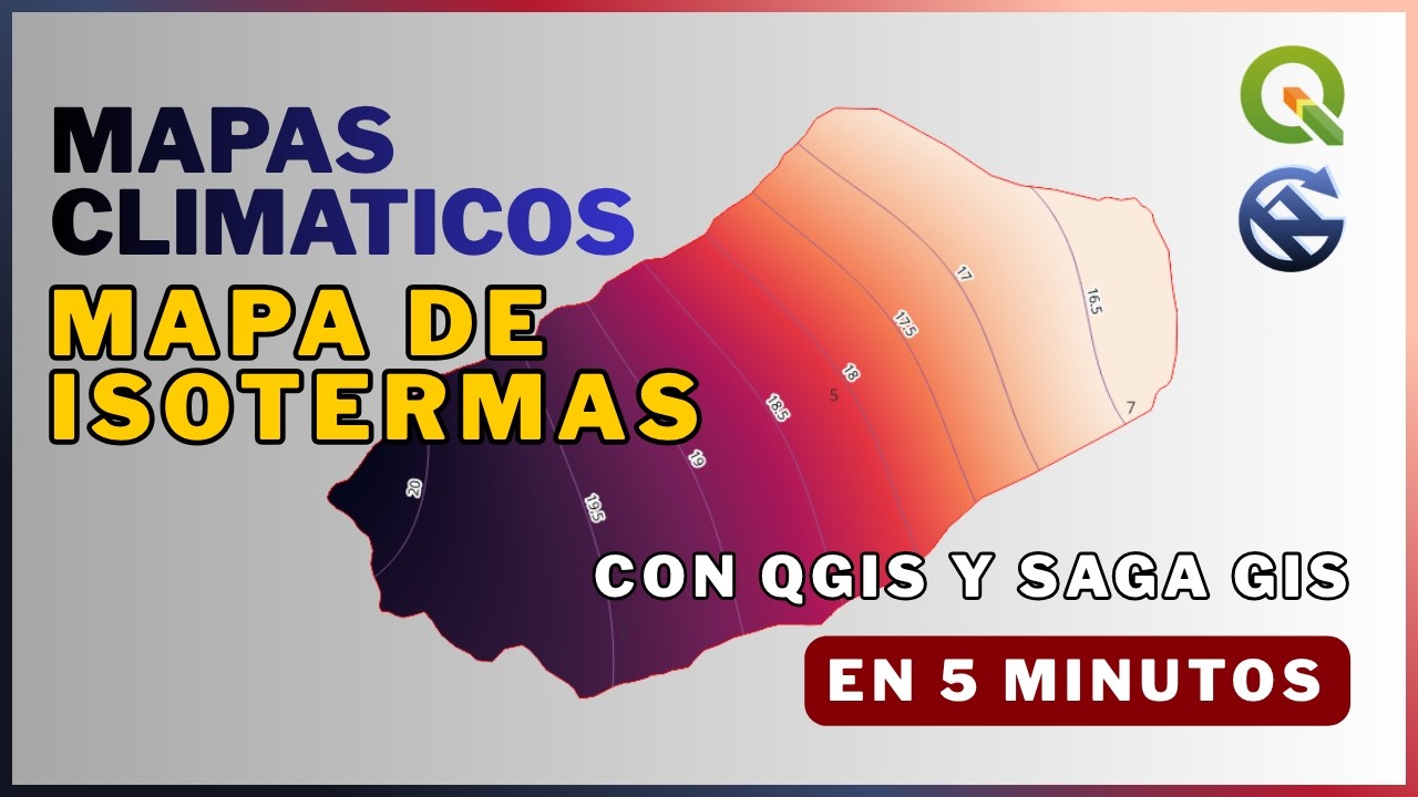 Cómo crear un Mapa de Isotermas con QGIS y SAGA GIS en 4 minutos