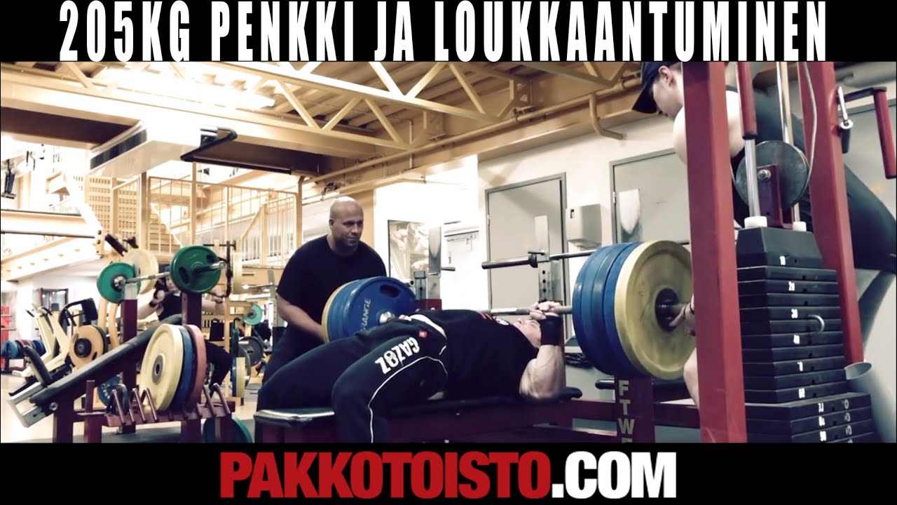 205kg penkki ja 210kg loukkaantuminen (REUPLOAD)