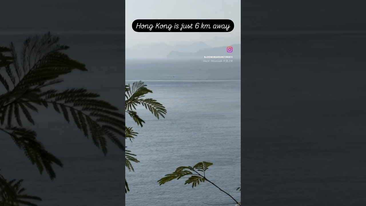Hong Kong is just 6 km away from Xiaomeisha Beach in eastern Shenzhen 