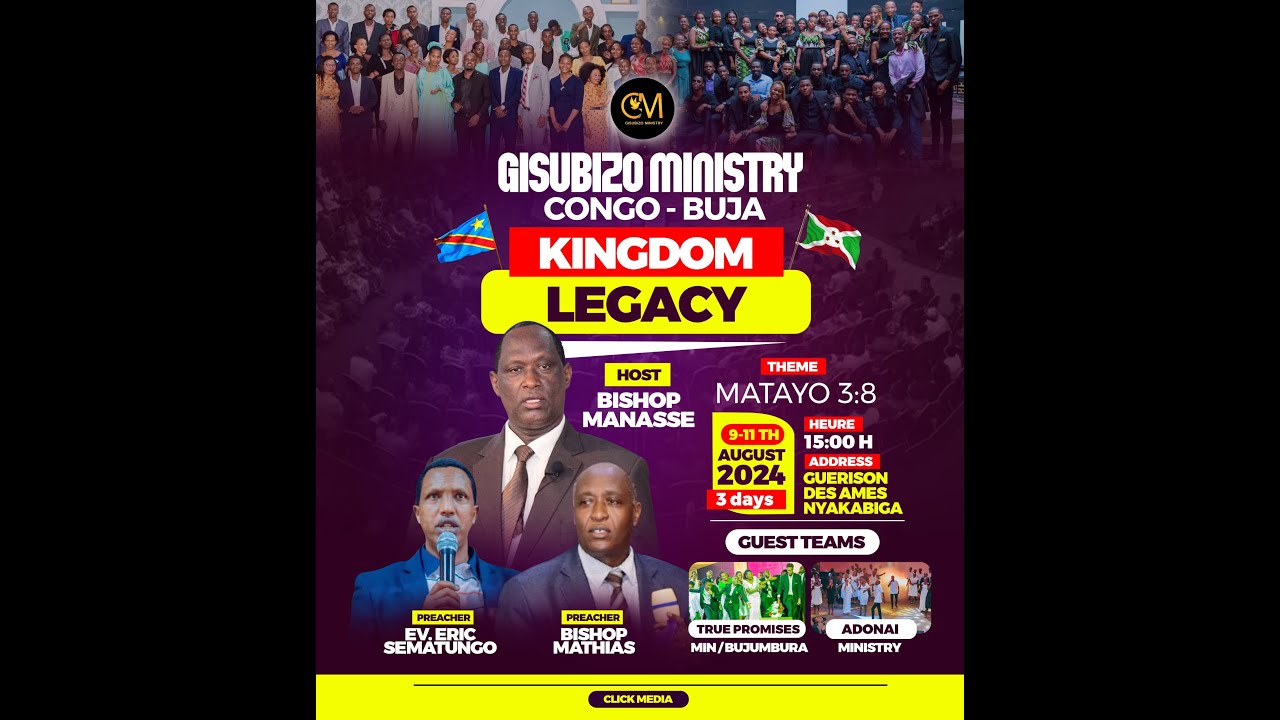 SAMEDI SPECIAL GISUBIZO MINISTRY BUJUMBURA /CONGO KAZE DUTARAMANE NAMWE AHUR'IHOSE