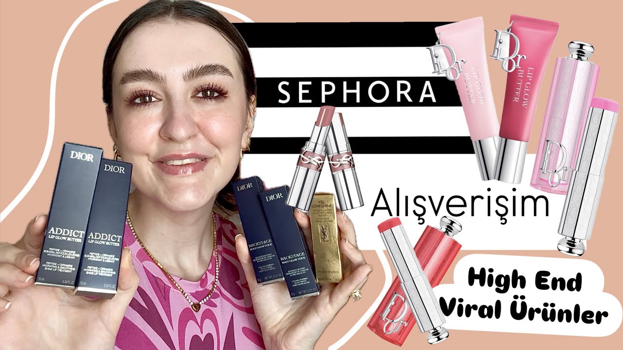 SEPHORA ALIŞVERİŞİM| Viral olan high end ürünleri deniyoruz| Günlük makyajım 