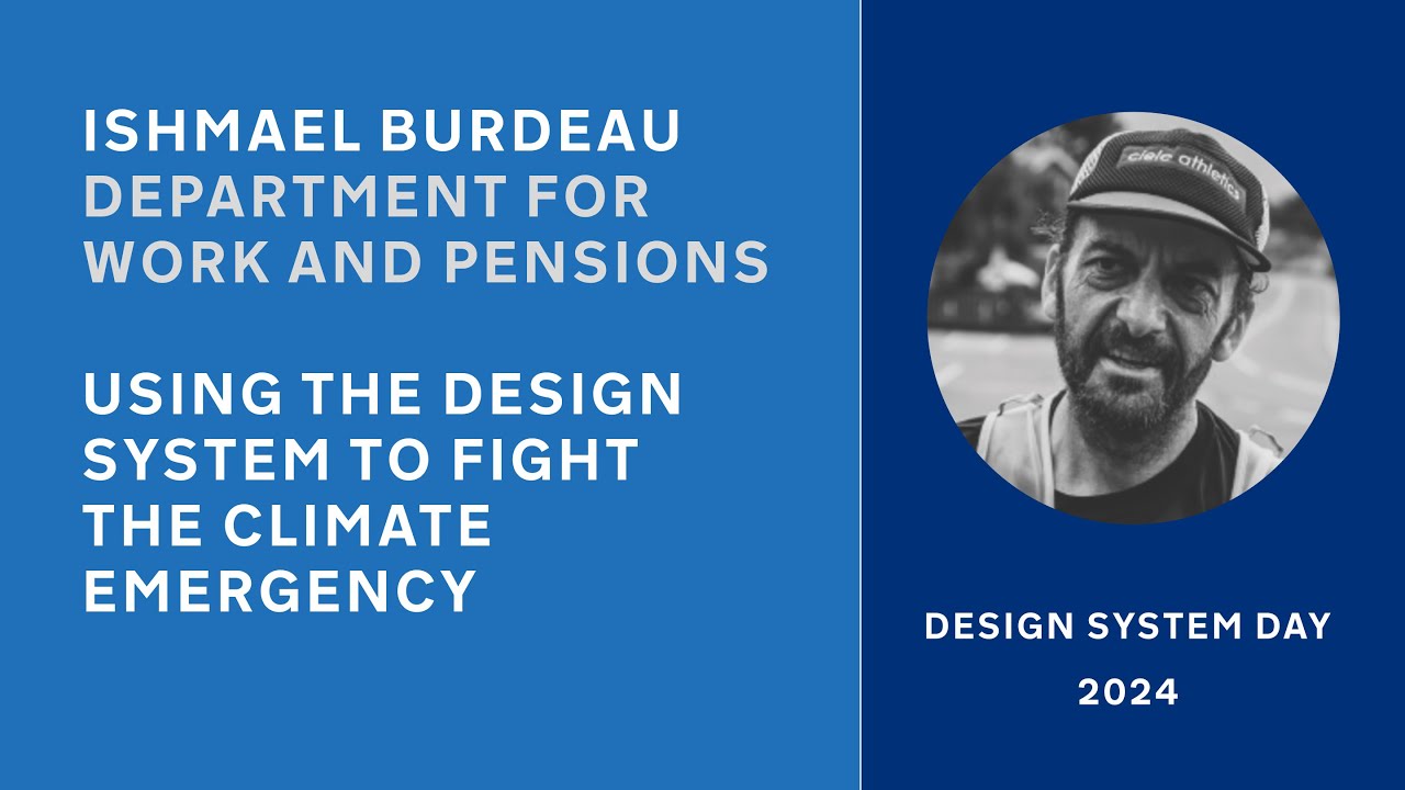 Closing keynote - Using the Design System to fight the climate emergency