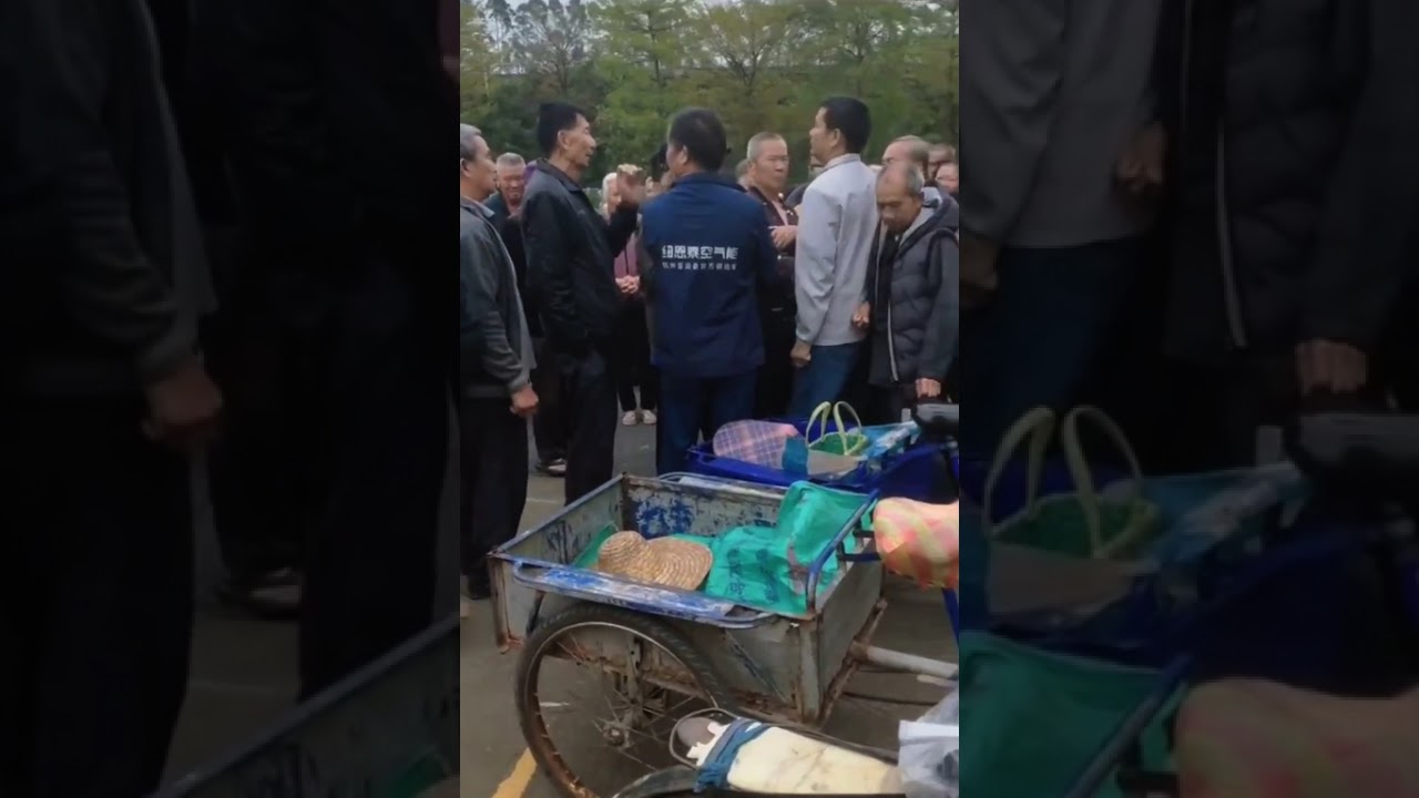 广东佛山市顺德区伦教镇失地农民到居委会讨要征地补偿