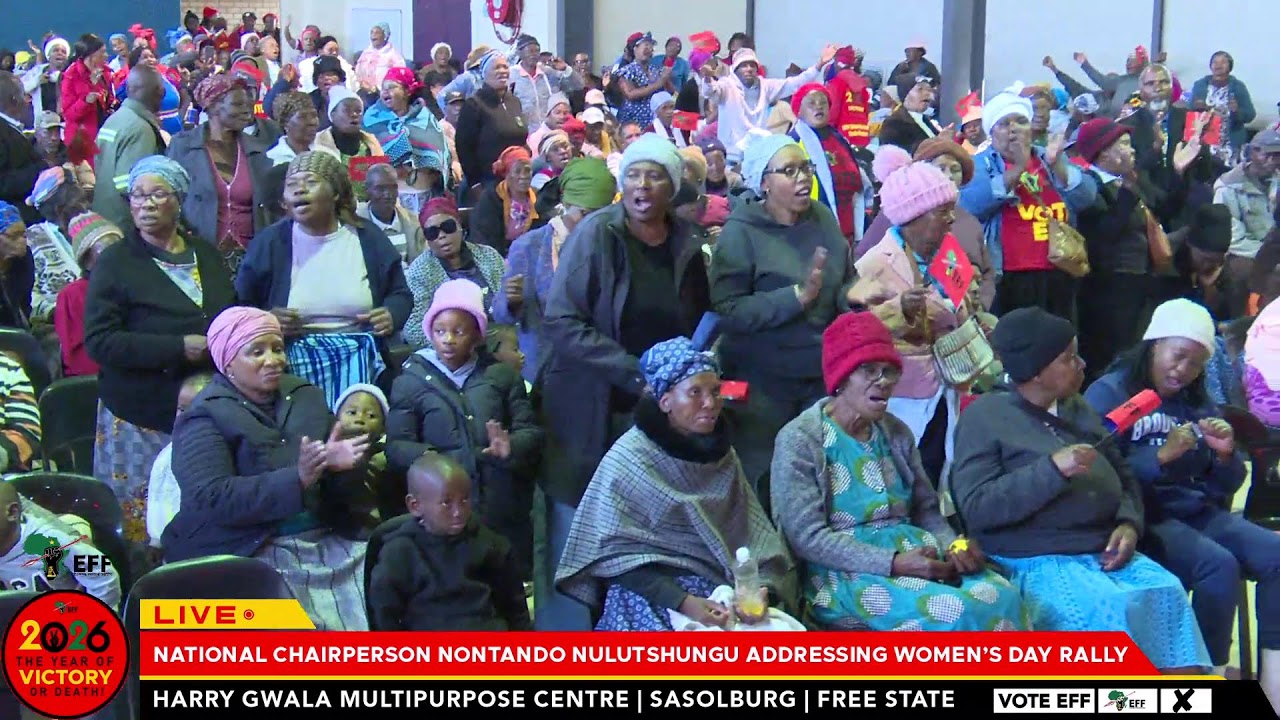EFF Women&rsquo;s Day Rally, addressed by the National Chairperson, Commissar Nontando Nolutshungu