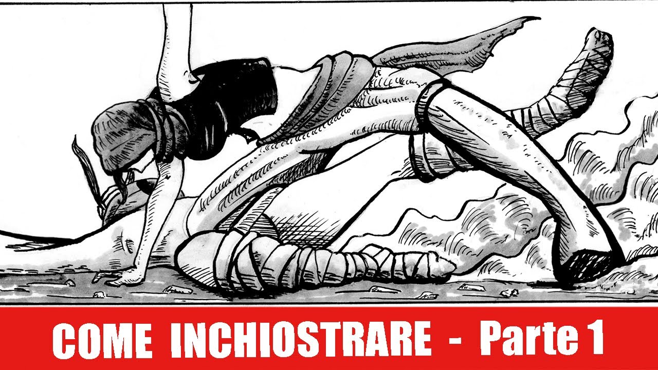 Come abbellire un disegno - INCHIOSTRARE UN FUMETTO