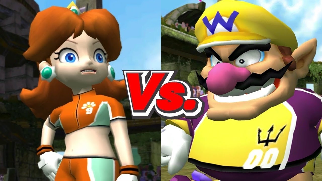 Super Mario Strikers - Daisy/Birdo Vs. Wario/Koopa Troopa