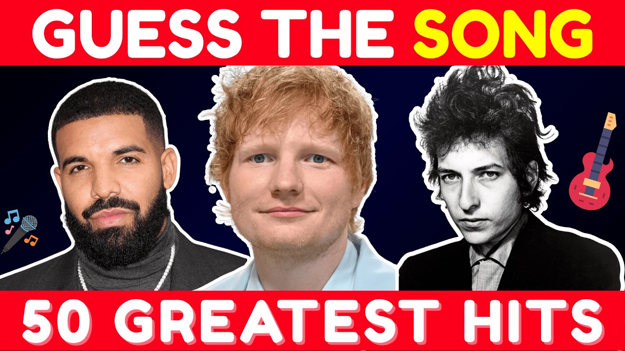 GUESS THE 50 BEST HITS OF ALL TIME 🎶 🎸 | Song Quiz