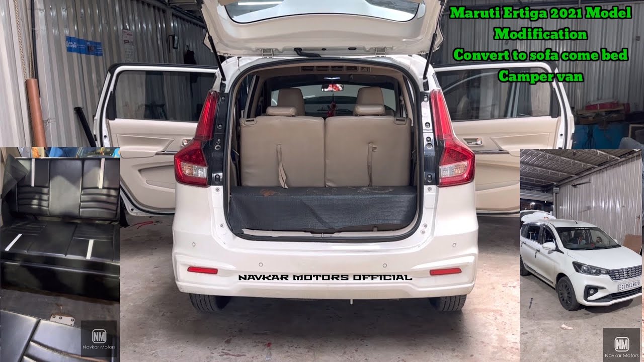 Maruti ertiga 2021 Model || ￼ convert to sofa come bed || ￼by Navkar Motors Official || Vadodara.