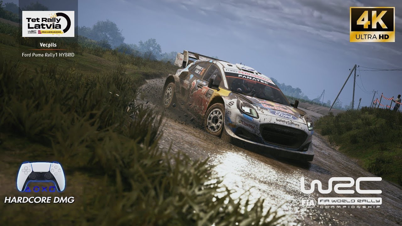 EA WRC PS5 | Onboard Ford PUMA Rally1 HYBRID -Tet Rally Latvia - Vecpils 16.3km