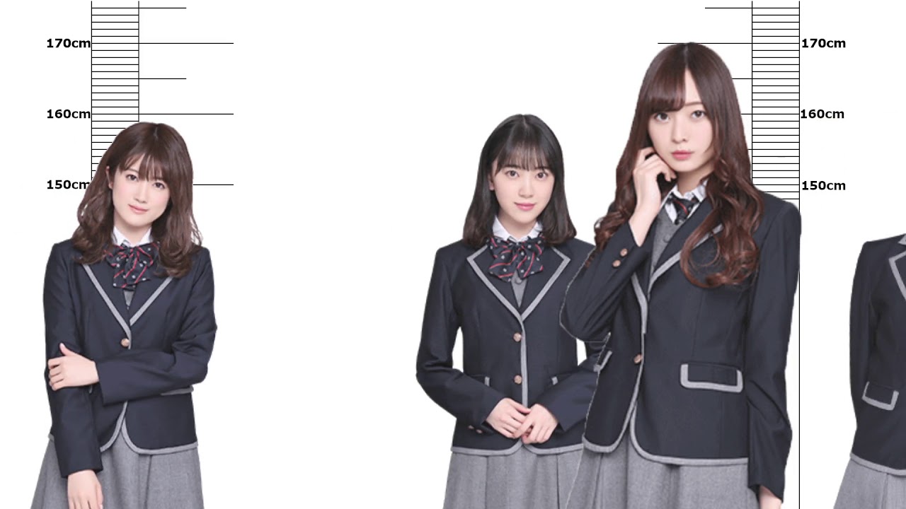 【乃木坂46】全メンバーの身長ランキング(4期生も)