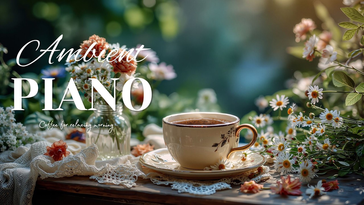 Ambient Ghibli Piano ☕ Coffee Morning Mood for Relaxation & Study Time