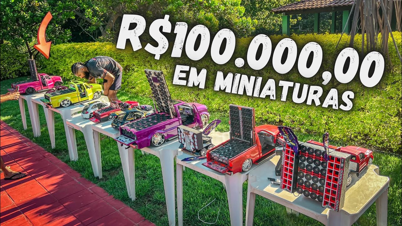 MAIS DE 15 MINIATURAS c/ SOM TOCANDO NO VIA RÁDIO c/ DJ !