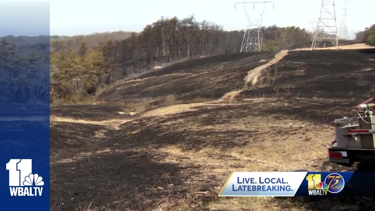 Aftermath of 8-alarm fire in Baltimore County