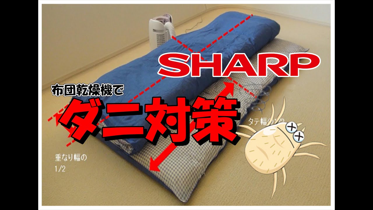寒い季節に欠かせない【シャープ　布団乾燥機】ダニ対策ができる！？！？