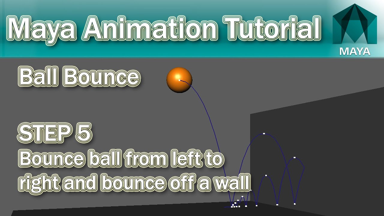 Maya Bouncing Ball Tutorial #5 Hit the Wall