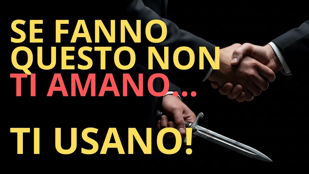 Se Ti Stanno Usando, Fanno QUESTE 8 Cose 😶‍💔 | Segnali Psicologici da Riconoscere Subito